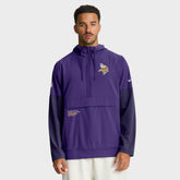 Minnesota Vikings Sideline Anorak Half-Zip Hoodie Jacket - Purple - Nike