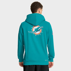 Miami Dolphins Sideline Standard Issue Utility Player Dri-FIT Full-Zip Hoodie - Aqua - Nike