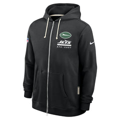 New York Jets Sideline Standard Issue Utility Player Dri-FIT Full-Zip Hoodie - Black - Nike