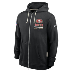 San Francisco 49ers Sideline Standard Issue Utility Player Dri-FIT Full-Zip Hoodie - Black - Nike