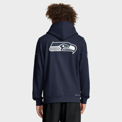 Seattle Seahawks Sideline Standard Issue Utility Player Dri-FIT Full-Zip Hoodie - College Navy - Nike
