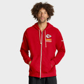 Kansas City Chiefs Sideline Standard Issue Utility Player Dri-FIT Full-Zip Hoodie - Red - Nike