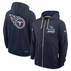Tennessee Titans Sideline Standard Issue Utility Player Dri-FIT Full-Zip Hoodie - Navy - Nike