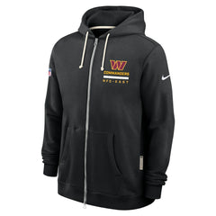 Washington Commanders Sideline Standard Issue Utility Player Dri-FIT Full-Zip Hoodie - Black - Nike