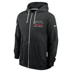 Atlanta Falcons Sideline Standard Issue Utility Player Dri-FIT Full-Zip Hoodie - Black - Nike
