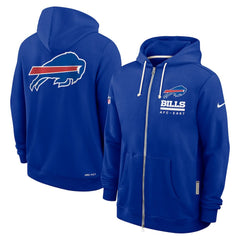 Buffalo Bills Sideline Standard Issue Utility Player Dri-FIT Full-Zip Hoodie - Royal - Nike