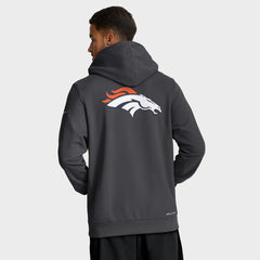 Denver Broncos Sideline Standard Issue Utility Player Dri-FIT Full-Zip Hoodie - Anthracite - Nike