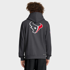 Houston Texans Sideline Standard Issue Utility Player Dri-FIT Full-Zip Hoodie - Anthracite - Nike
