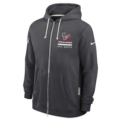 Houston Texans Sideline Standard Issue Utility Player Dri-FIT Full-Zip Hoodie - Anthracite - Nike