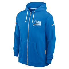 Detroit Lions Sideline Standard Issue Utility Player Dri-FIT Full-Zip Hoodie - Blue - Nike