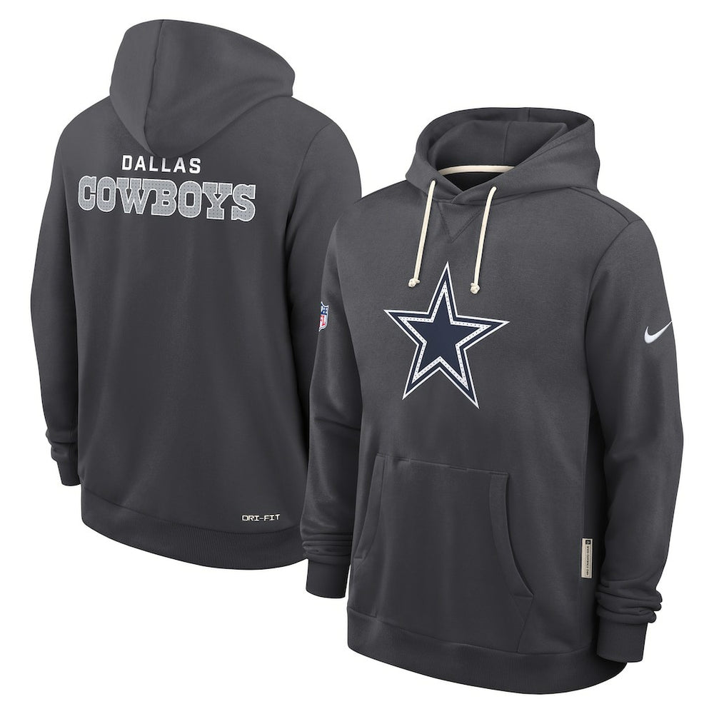 Dallas Cowboys Sideline Standard Issue Initial Home Dri-FIT Hoodie - Anthracite - Nike