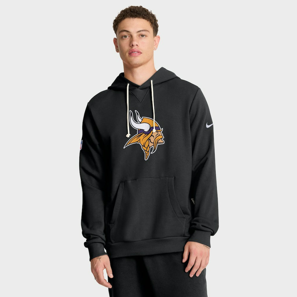 Minnesota Vikings Sideline Standard Issue Initial Home Dri-FIT Hoodie - Black - Nike