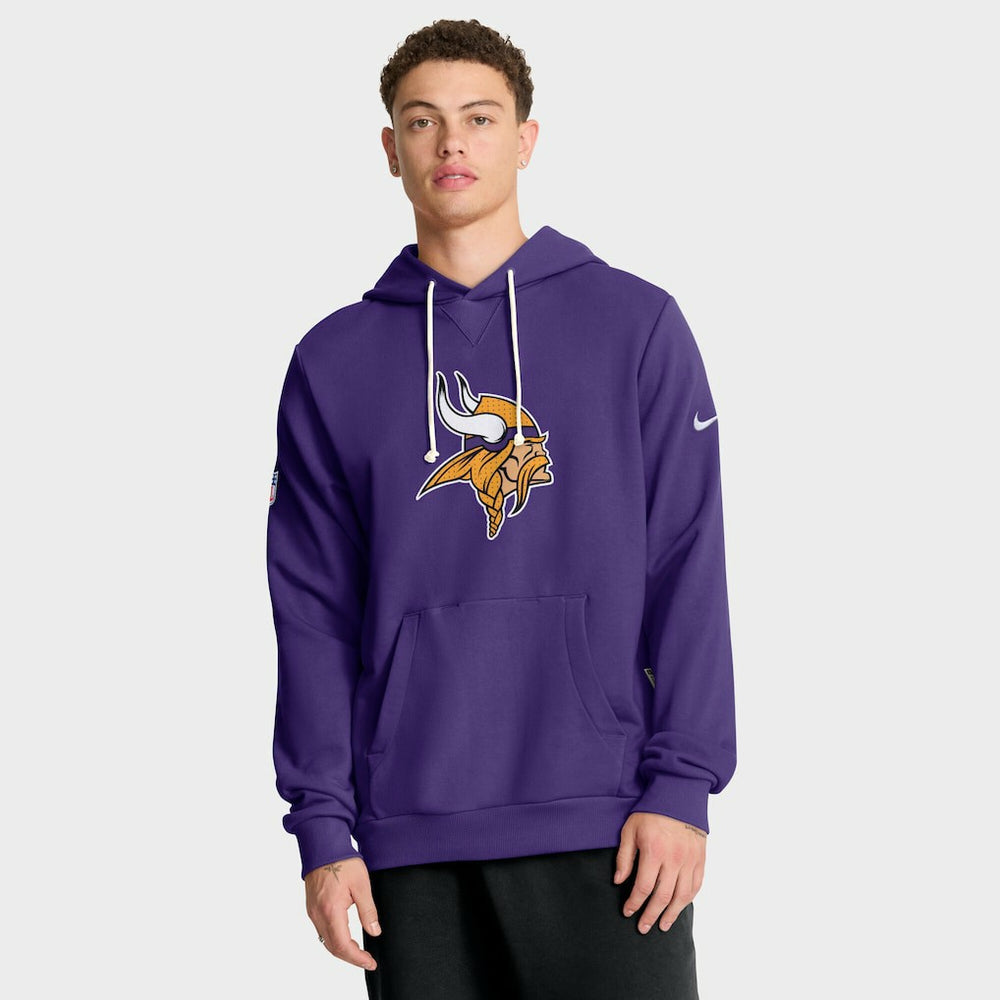 Minnesota Vikings Sideline Standard Issue Initial Home Dri-FIT Hoodie - Purple - Nike