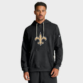 New Orleans Saints Sideline Standard Issue Initial Home Dri-FIT Hoodie - Black - Nike