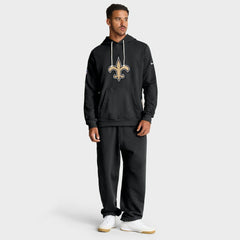 New Orleans Saints Sideline Standard Issue Initial Home Dri-FIT Hoodie - Black - Nike