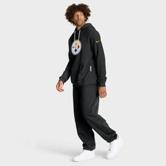 Pittsburgh Steelers Sideline Standard Issue Initial Home Dri-FIT Hoodie - Black - Nike