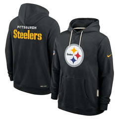 Pittsburgh Steelers Sideline Standard Issue Initial Home Dri-FIT Hoodie - Black - Nike