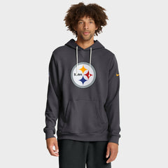 Pittsburgh Steelers Sideline Standard Issue Initial Home Dri-FIT Hoodie - Anthracite - Nike