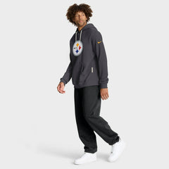 Pittsburgh Steelers Sideline Standard Issue Initial Home Dri-FIT Hoodie - Anthracite - Nike