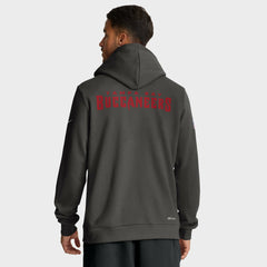 Tampa Bay Buccaneers Sideline Standard Issue Initial Home Dri-FIT Hoodie - Pewter - Nike