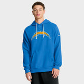 Los Angeles Chargers Sideline Standard Issue Initial Home Dri-FIT Hoodie - Powder Blue - Nike