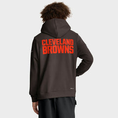 Cleveland Browns Sideline Standard Issue Initial Home Dri-FIT Hoodie - Brown - Nike