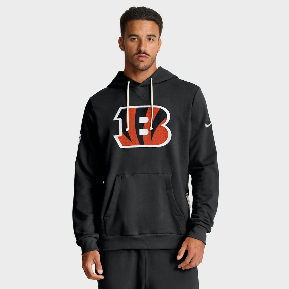 Cincinnati Bengals Sideline Standard Issue Initial Home Dri-FIT Hoodie - Black - Nike