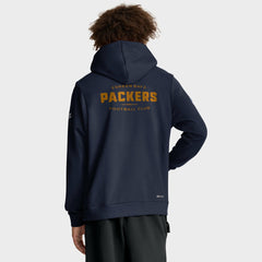 Green Bay Packers The 1923 Classic Sideline Dri-FIT Pullover Hoodie - Navy - Nike