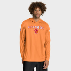 Tampa Bay Buccaneers Sideline Pass Accuracy Dri-FIT Long Sleeve Hoodie T-Shirt - Orange - Nike