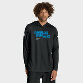Carolina Panthers Sideline Pure Fury Performance Long Sleeve Hoodie T-Shirt - Black - Nike