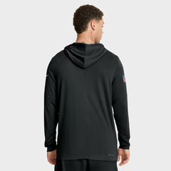 Cincinnati Bengals Sideline Pure Fury Performance Long Sleeve Hoodie T-Shirt - Black - Nike