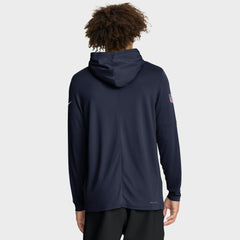 Dallas Cowboys Sideline Pure Fury Performance Long Sleeve Hoodie T-Shirt - Navy - Nike