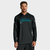 Jacksonville Jaguars Sideline Pure Fury Performance Long Sleeve Hoodie T-Shirt - Black - Nike