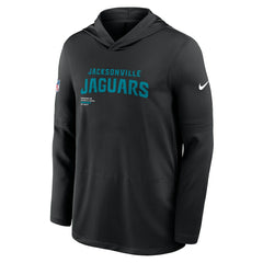 Jacksonville Jaguars Sideline Pure Fury Performance Long Sleeve Hoodie T-Shirt - Black - Nike