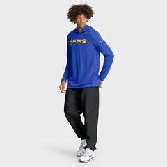 Los Angeles Rams Sideline Pure Fury Performance Long Sleeve Hoodie T-Shirt - Royal - Nike