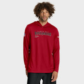 Tampa Bay Buccaneers Sideline Pure Fury Performance Long Sleeve Hoodie T-Shirt - Red - Nike