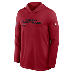 Arizona Cardinals Sideline Pure Fury Performance Long Sleeve Hoodie T-Shirt - Cardinal - Nike
