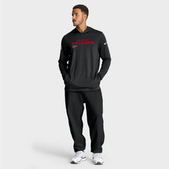 Atlanta Falcons Sideline Pure Fury Performance Long Sleeve Hoodie T-Shirt - Black - Nike