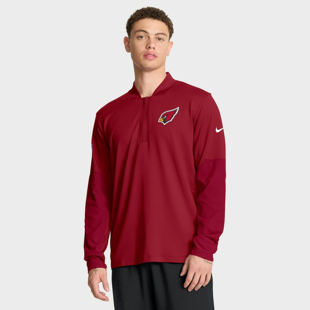 Arizona Cardinals Sideline Dri-FIT Half-Zip Pullover - Cardinal - Nike