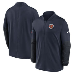 Chicago Bears Sideline Dri-FIT Half-Zip Pullover - Navy - Nike