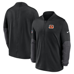 Cincinnati Bengals Sideline Dri-FIT Half-Zip Pullover - Black - Nike