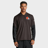 Cleveland Browns Sideline Dri-FIT Half-Zip Pullover - Brown - Nike