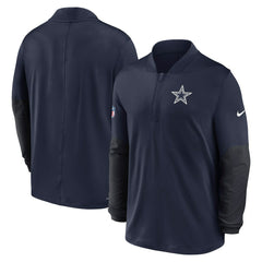 Dallas Cowboys Sideline Dri-FIT Half-Zip Pullover - Navy - Nike