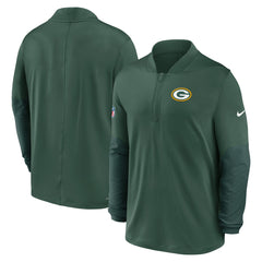 Green Bay Packers Sideline Dri-FIT Half-Zip Pullover - Green - Nike