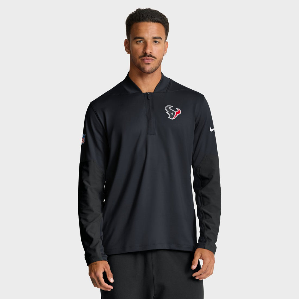 Houston Texans Sideline Dri-FIT Half-Zip Pullover - Navy - Nike