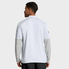 Kansas City Chiefs Sideline Dri-FIT Half-Zip Pullover - White - Nike