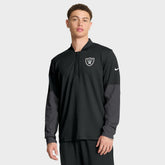 Las Vegas Raiders Sideline Dri-FIT Half-Zip Pullover - Black - Nike