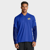Los Angeles Rams Sideline Dri-FIT Half-Zip Pullover - Royal - Nike