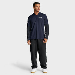 Seattle Seahawks Sideline Dri-FIT Half-Zip Pullover - College Navy - Nike