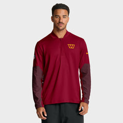 Washington Commanders Sideline Dri-FIT Half-Zip Pullover - Burgundy - Nike